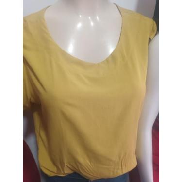 Imagem de Blusa em viscose com Linho - Dyjuh Modas 