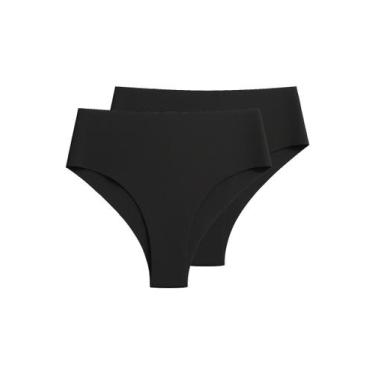 Imagem de Kit com 2 Calcinhas Fio Dental Hot Pant Liz 50255, Preto, G