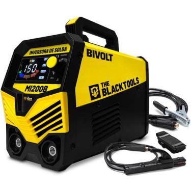 Imagem de Maquina De Solda Elétrica Inversora Mma Eletrodo Bivolt 150a The Black