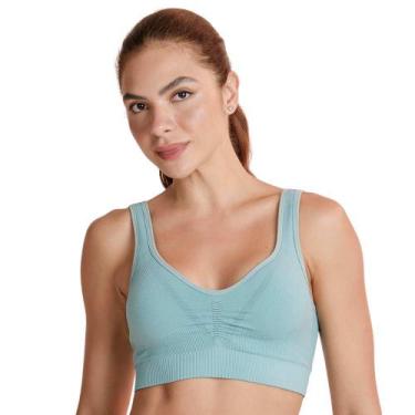 Imagem de Top Fitness Bojo Removível Basic Lupo Sport 71843, Verde água, GG