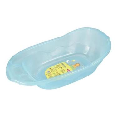 Imagem de Banheira De Bebê Plástica Azul 26l Baby Sanremo