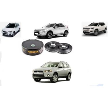 Imagem de Par Disco Freio Dianteiro Outlander 3.0 Asx Compass 2.0 Eclipse Cross 