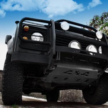 Imagem de Protetor Peito de Aço Land Rover Defender - Aço Preto Fosco - Maxx Dia