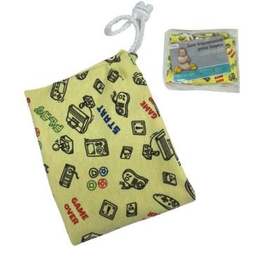 Imagem de Saco Impermeável Reutilizável Roupa Molhada Suja Bebê Games - Minha Es