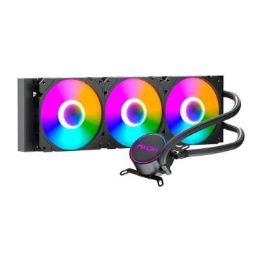 Imagem de Water Cooler MACH1 Logic, RGB, 360mm, AMD e Intel, Preto - GK360