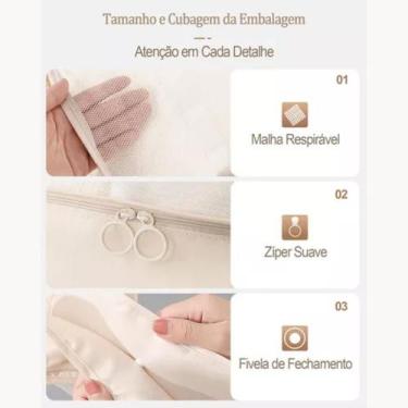 Imagem de Kit 10 Necessaire Feminina Organizador De Malas Para Viagem - Perfetto