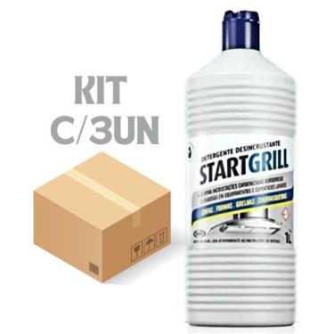 Imagem de Detergente Desincrustante StartGrill 1L 3 unidades