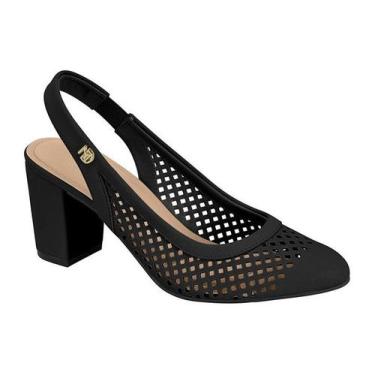 Imagem de Sapato Scarpin Aberto Modare 7377131 Feminino, Preto, 36