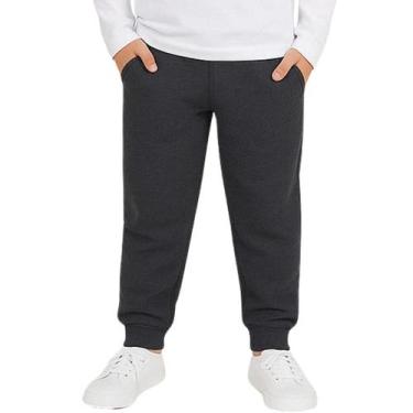 Imagem de Calça Jogger Moletom Com Bolso Infantil Brandili, 4, Chumbo
