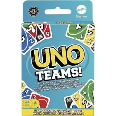 Imagem de Jogo de Cartas UNO Teams Cooperativo em Duplas 112 Cartas Mattel