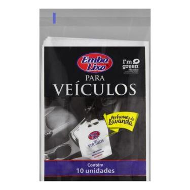 Imagem de Saco De Lixo Para Veículos Lavanda Embalixo 10 Unidades  Kit 2un