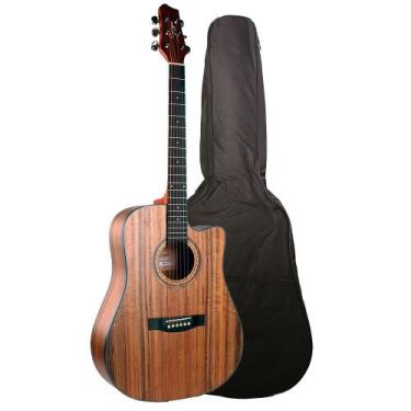 Imagem de Violão Smiger SM413 WALNUT Walnut Satin Eletroacústico Folk Aço C/ Bag