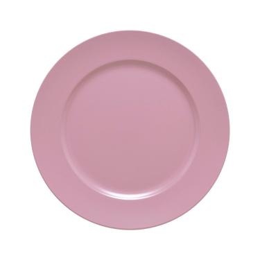 Imagem de Sousplat Basic Design Exclusivo Polipropileno e Carbono de Cálcio Acabamento Laqueado para Decoração Rosa Claro Copa &