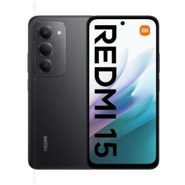 Imagem de Redmi 15 Preto 8GB RAM 256GB, Global - Xiaomi, 256GB, Preto