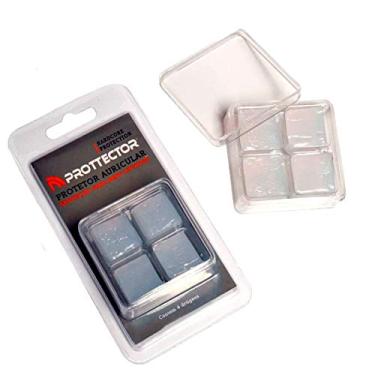 Imagem de Protetor Auricular Silicone, Transparente, Dogma, Kit com 2