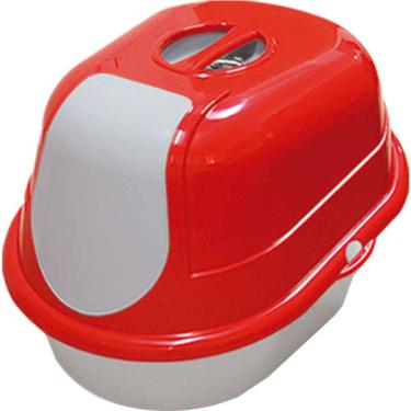 Imagem de Banheiro Furacão Pet Cat Toalete Vermelho para Gatos - Tam. Único