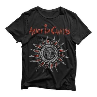 Imagem de FATUM, Camiseta Alice In Chains Camiseta Banda Alice In Chains Rock Tamanho:P;Cor:Preto
