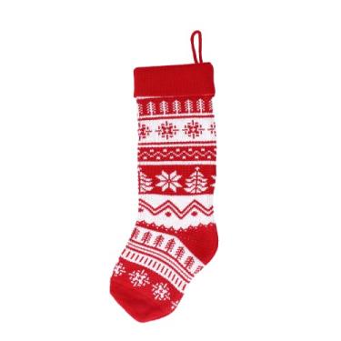 Imagem de Sacos de Natal, Decorações de Natal Interiores Espaçosas Meias Penduradas para Árvore para Lareira para Escadas(árvore de Natal)