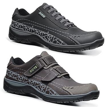 Imagem de Kit Sapatenis Maculino 2 Pares Couro Vegano MIX New Fox Cor:Preto;Tamanho:43;Gênero:Masculino