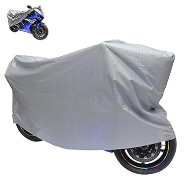 Imagem de Yajun Capa de chuva para motocicleta, uso externo, antisol, para motocicleta, à prova de poeira, prata, PVEA, capa fina, P-210 x 120 cm