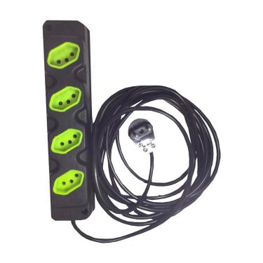 Imagem de Extensão Elétrica 20a 15 Metros 4 Tomadas Cabo Pp 2x1,5mm