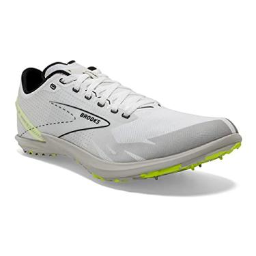 Imagem de Brooks Draft XC Spikeless Supportive Cross-Country Running Shoe - White/Black/Nightlife - 12.5