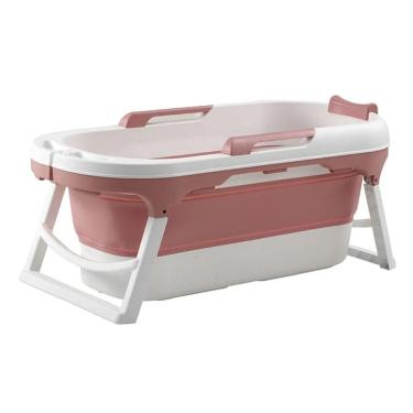 Imagem de Banheira Spa Ofurô Dobrável Max Infantil Adulto Grande 180L - Rosa