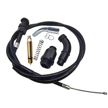 Imagem de Cabo de estrangulamento e kit de êmbolo de válvula de arranque compatível com Honda TRX350 Rancher 350 Fourtrax 300 350 Foreman 400