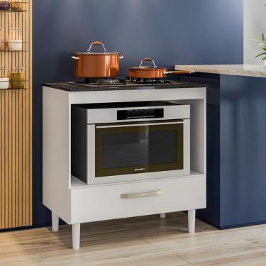 Imagem de Balcão Cozinha para Cooktop 80cm com 1 Gaveta