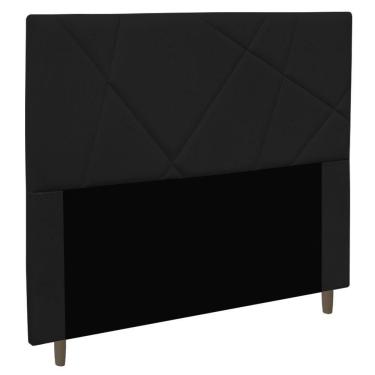 Imagem de Cabeceira Cama Box Casal Queen Size Mali 160cm Suede Preto