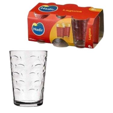 Imagem de Jogo de Copos Nadir Laguna 265ml com 6 peças 