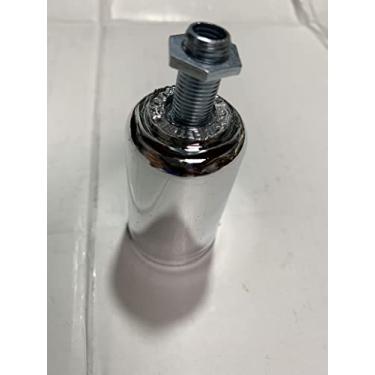 Imagem de LINDO SOQUETE LISO CROMADO E27 BUCHA DE ILHÓS BIVOLT COM NIPLE 2,5CM + PORCA SEXTAVA DA M10