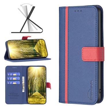 Imagem de For Motorola Moto E40 / E30 BF13 Color Matching Cross Texture Leather Phone Case