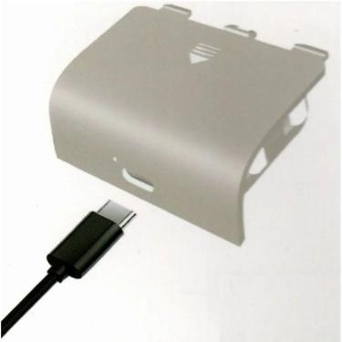 Imagem de Bateria Recarregável Branca Compatível C/ Xbox Series S/X Kit C/ Bateria Branca 1200 mAh + Cabo USB-C