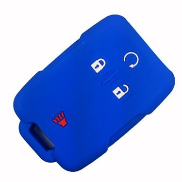 Imagem de Coolbestda Capa protetora de borracha para chave de controle remoto para Chevrolet Chevy Silverado Colorado GMC Canyon Sierra Yukon Cadillac M3N32337100 1357770 1357771