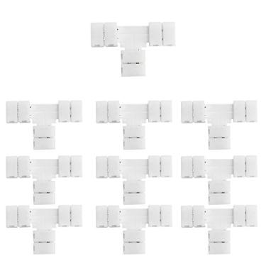 Imagem de LightingWill 2Pin Série de conectores de fita de LED de 8 mm, 2Pin 8MM, T-shape Connector