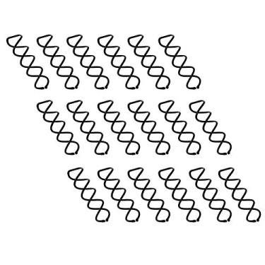Imagem de 30 peças de grampos de cabelo espirais, pontas redondas que não arranham grampos de cabelo (Preto)
