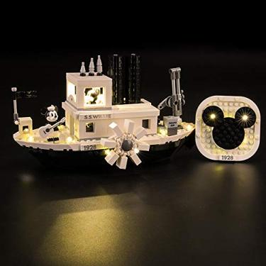 Imagem de LIGHTAILING Light Set for (Mickey Mouse Steamboat Willie) Building Blocks Model - Led Light kit Compatible with Lego 21317(NOT Included The Model)