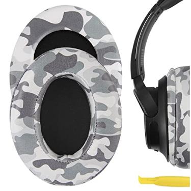Imagem de Geekria Almofadas auriculares de substituição QuickFit compatíveis com fones de ouvido Sony WH-CH700N, WH-CH710N, WH-CH720N, almofadas auriculares (camuflagem)