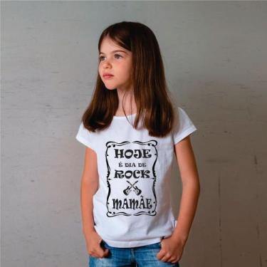 Imagem de Camiseta Infantil Hoje É Dia De Rock Mamãe - Little Rock