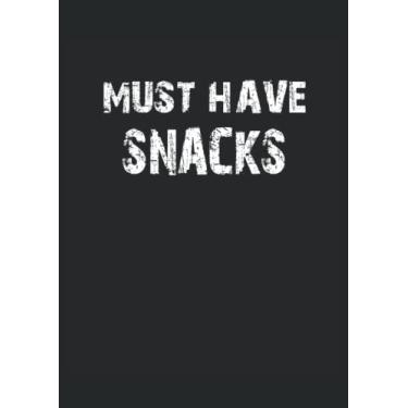 Imagem de Must Have Snacks Foodie Food Lover: Notebook DIN A4 COLUMN 120 Pages - 8.27" x 11.69" ( 21 x 29.7cm)|Foodie Notebook|Snack Planner|Notebook for Food Lovers