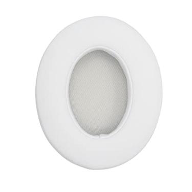 Imagem de Almofadas de ouvido de fone de ouvido capa protetora substituição espuma de memória proteína almofadas de ouvido compatível com Beats Studio 2/3 branco
