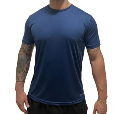 Imagem de Camisetas Dry Fit Lisa – Masculina – Esporte – Casual – Caimento perfeito - TRV – Diversas Cores Cor:Marinho;Tamanho: