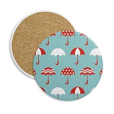 Imagem de Porta-copos de cerâmica para chuva, chuva, sol, nuvem, porta-copos, suporte para caneca, pedra absorvente para bebidas, presente de 2 peças
