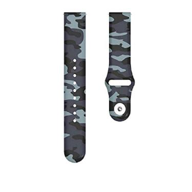 Imagem de Pulseira extra para Garmin Forerunner 245/645 Music/Vivomove/Vivomove HR and Active 3 (Cinza camuflada tipo apple)