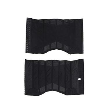 Imagem de Cinto redutor de cintura de nylon para de, cinto para homens tamanho G 78-85 cm (preto)