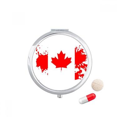 Imagem de Caixa de armazenamento de medicamentos com bandeira e folha de bordo do Canadá