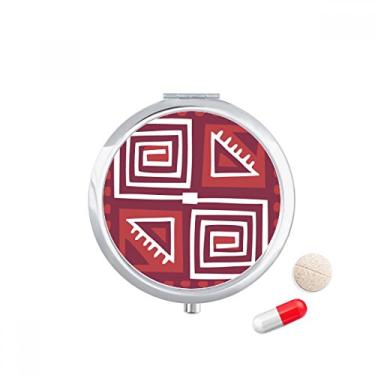 Imagem de Porta-pílulas de civilização antiga Totems cor vinho tinto no México