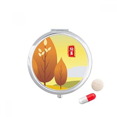 Imagem de Caixa de armazenamento de medicamentos com bolso para comprimidos, vinte e quatro períodos solares, caixa de armazenamento de medicamentos