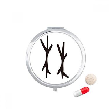 Imagem de Inscrição óssea chinesa sobrenome personagem linho, caixa de armazenamento de medicamentos dispensador de recipiente